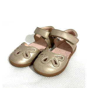 Livie And Luca Petal Dew Drop Sandals Mary Jane Girls 8M Leather Champagne